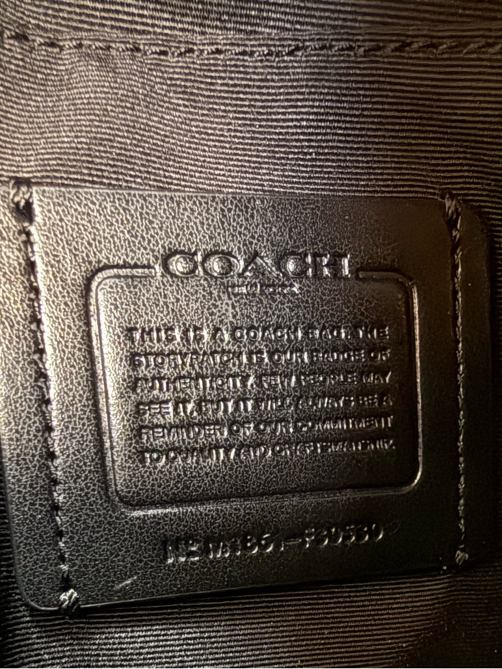 Coach Black Pebbled Leather Mini Backpack with Gold Hardware - New condition - Picture 3 of 6